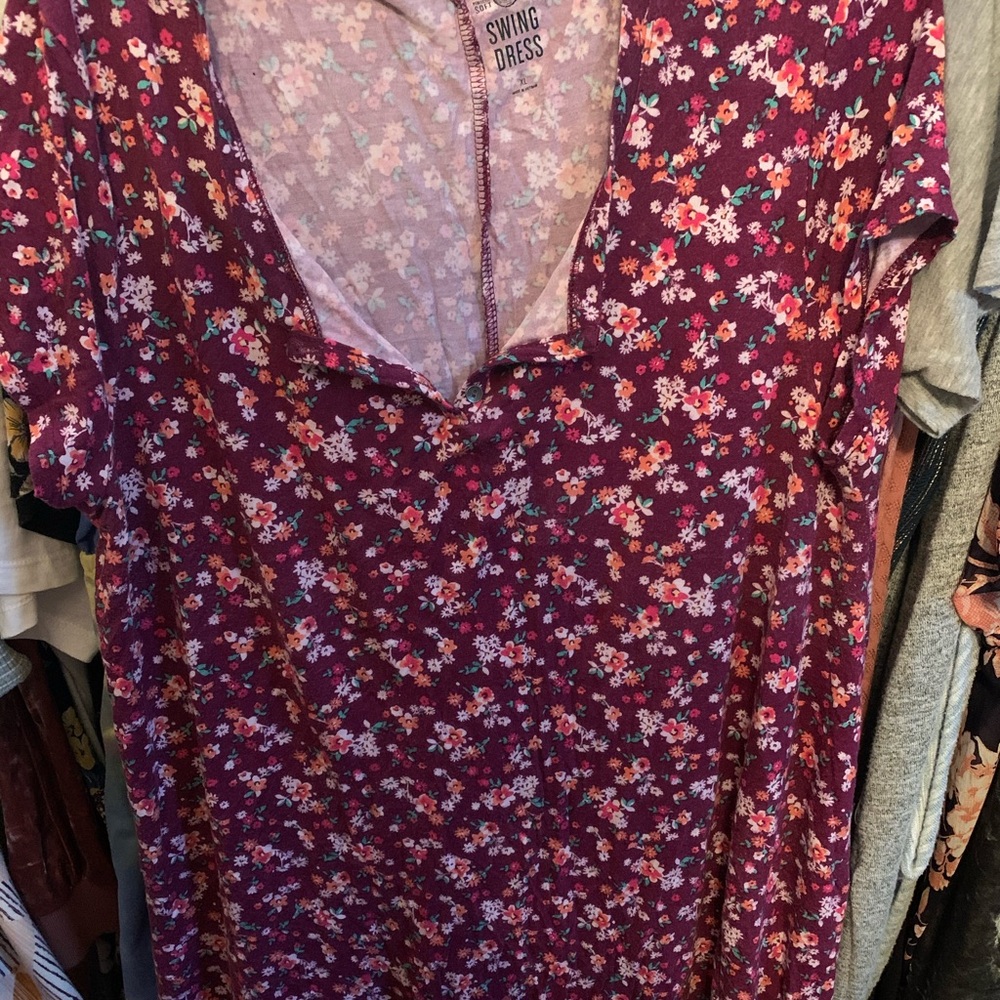 Floral swing dress